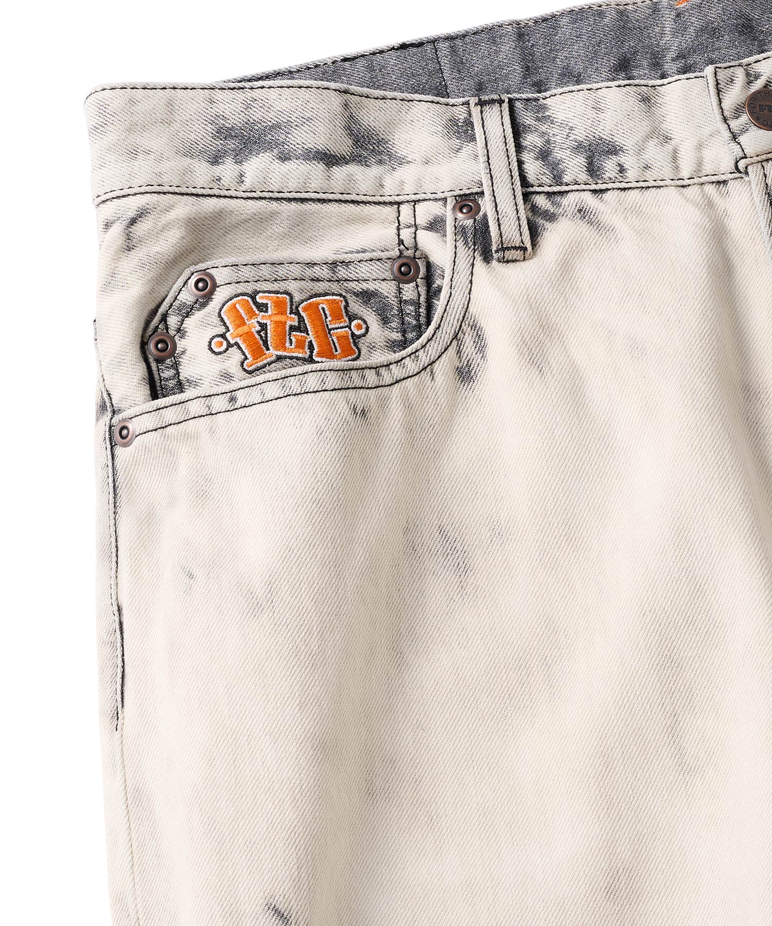 FTC OVERDYED EMB JEAN (BAGGY FIT) - Image 3