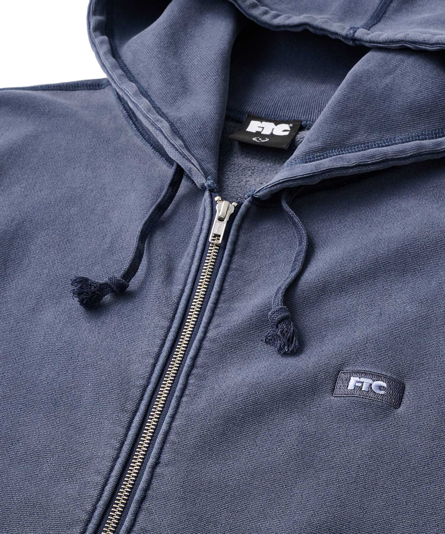 FTC PIGMENT DYED BOX LOGO ZIP UP HOODED SWEATSHIRT - Image 10