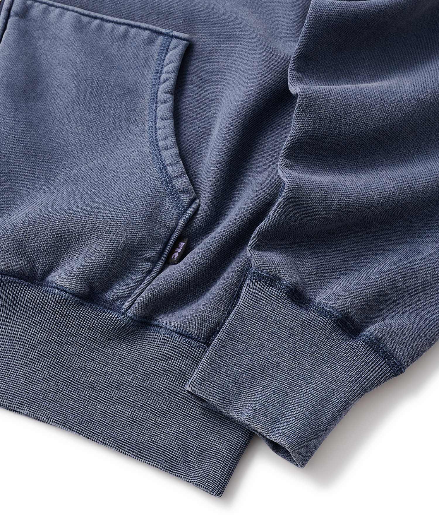 FTC PIGMENT DYED BOX LOGO ZIP UP HOODED SWEATSHIRT - Image 11