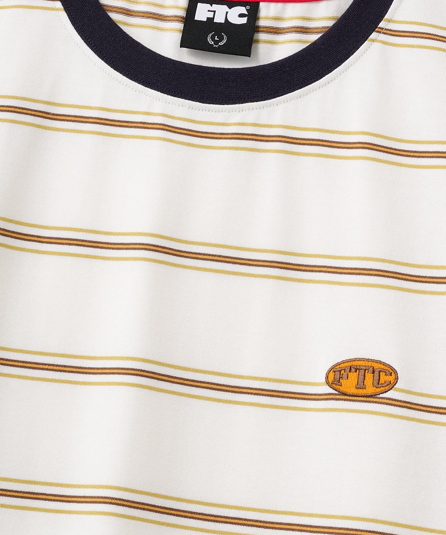 FTC PUFF LOGO STRIPE RINGER TEE - Image 4