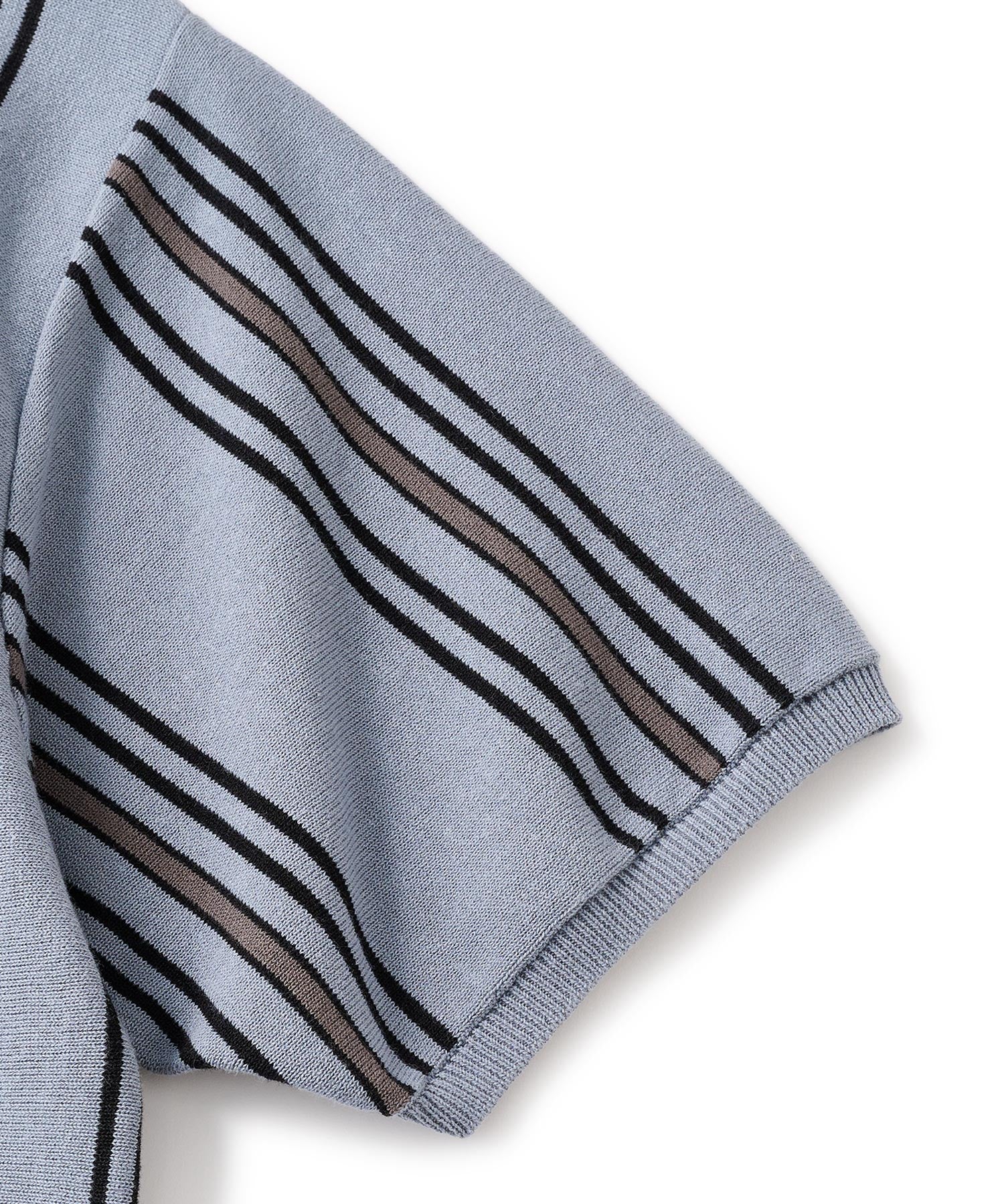 FTC STRIPE KNIT POLO - Image 9